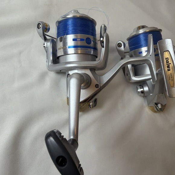 best rod and reel combo for shore fishing in lake Pole Set, 2.1m/6.89ft, 2PCS Rods, 2PCS Spinning Reels daiwa reel bag Inline 2x Strength:Double 8/0 Abu Garcia Elite Max